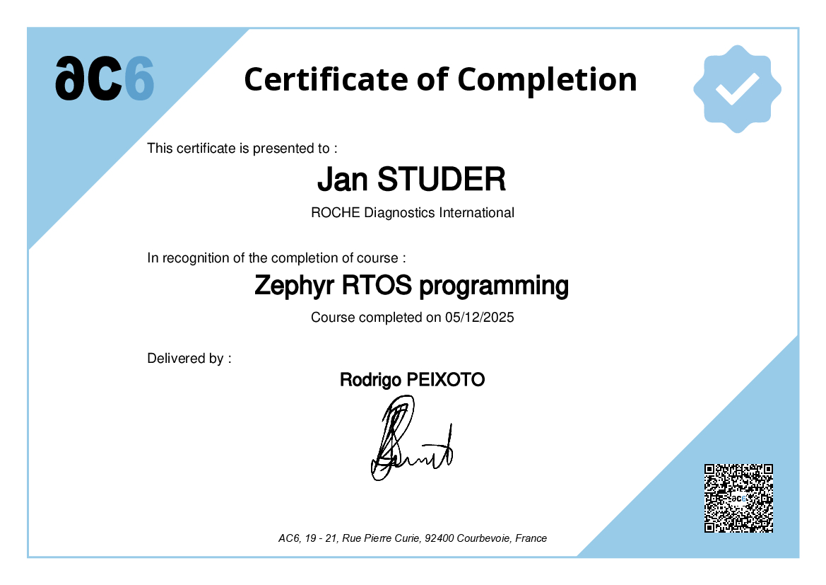 Certificate of Completion