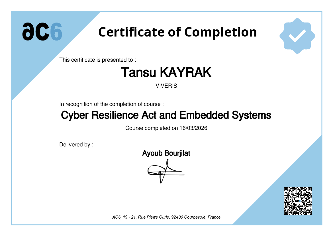 Certificate of Completion