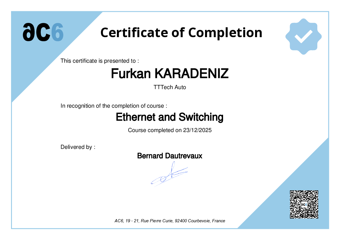 Certificate of Completion